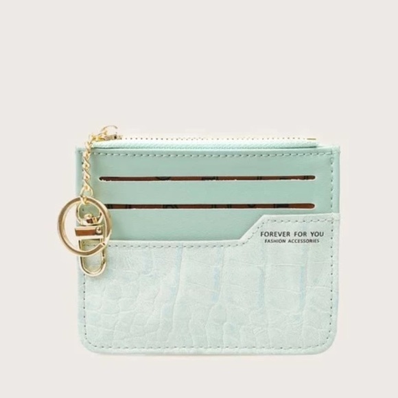 Croc Embossed Purse With Card Holder - Picture 3 of 4